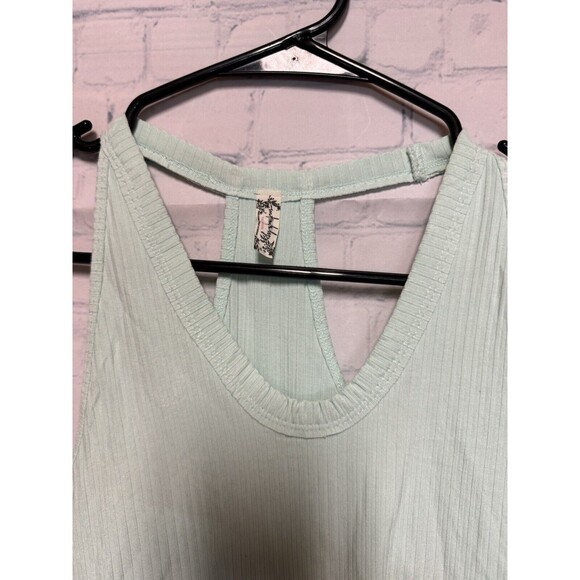 Intimately Free People Mint Green Tank top Spandex Racerback Bodysuit Size XS/S - Picture 3 of 8